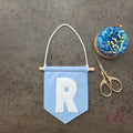 Personalised Felt Banner Single Letter – Small Pointed Flag